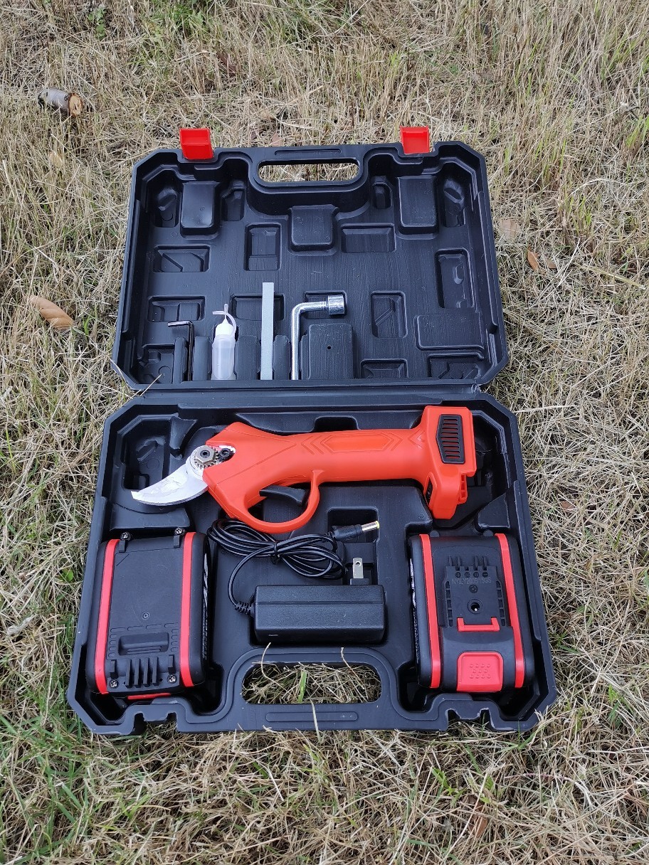 24v鋰電剪刀采花椒剪枝園林用，2塊電池25MM，用