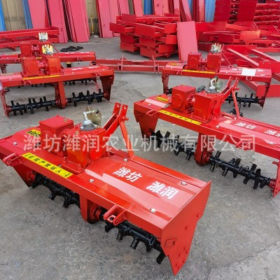 果園農(nóng)用多功能微耕機一軸傳動120型旋耕機拖拉機后置旋耕耙廠家