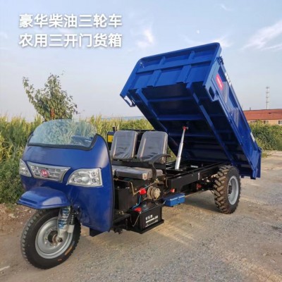 時(shí)風(fēng)后橋 22馬力建筑工地農(nóng)用自卸翻斗車 工程柴油三輪車