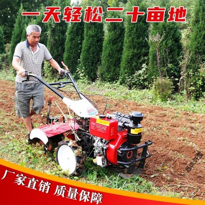 微耕機(jī)柴油農(nóng)用小型四驅(qū)犁地耕地起壟耕田開溝翻土神器新式旋耕機(jī)
