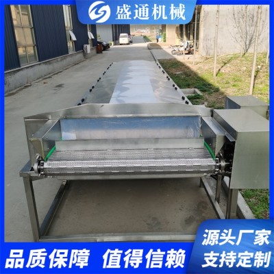 ST-6型毛豆蒸煮機(jī)速凍玉米加工設(shè)備保鮮花椒加工流水線盛通牌