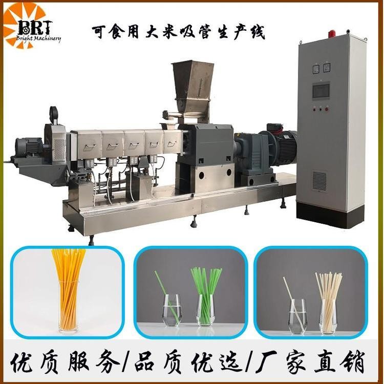 大米環(huán)保吸管擠出機 比睿特 食用降解吸管成型機 歡迎咨詢