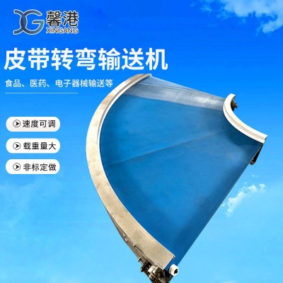 皮帶轉(zhuǎn)彎機(jī)環(huán)形輸送機(jī)U型物流分揀生產(chǎn)線180度轉(zhuǎn)彎輸送皮帶轉(zhuǎn)彎機(jī)