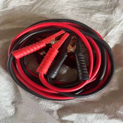 汽車搭火線電瓶線銅絲電瓶夾子連接線鱷魚夾純銅搭電線應(yīng)急啟動線