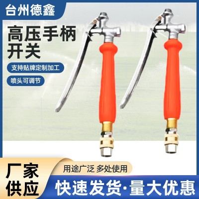 農(nóng)用接頭把手不銹鋼出水接口打藥機(jī)手握捏手精品按壓式噴霧器開關(guān)