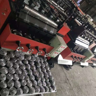 6線6球拉絲打球一體機(jī) 清潔球機(jī)械設(shè)備 全自動(dòng)鋼絲球機(jī)生產(chǎn)成型機(jī)