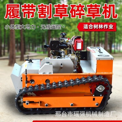 遙控割草機(jī)柴油大功率動(dòng)力碎草機(jī)無刷家用履帶式割草機(jī)電動(dòng)長續(xù)航