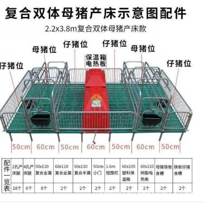 廠家供應(yīng)母豬產(chǎn)床復(fù)合雙體母豬產(chǎn)床加厚母豬產(chǎn)床