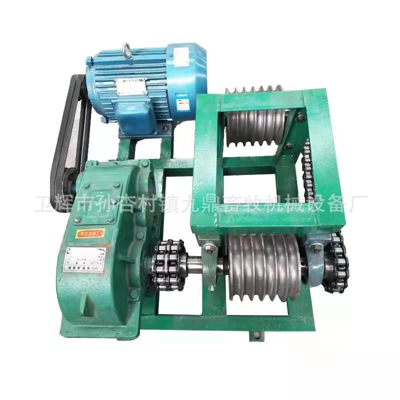 九鼎全自動(dòng)不銹鋼刮糞機(jī) 豬場(chǎng)雞場(chǎng)鴨場(chǎng)羊用清糞機(jī)刮板繩子轉(zhuǎn)角輪