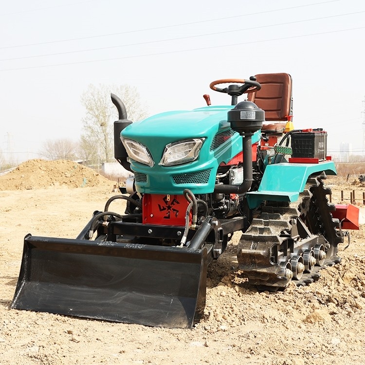 履帶式微耕機多功能小型農(nóng)用旋耕機開溝柴油四驅(qū)耕地機田園機