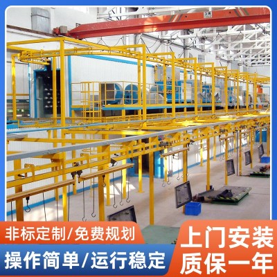 源頭工廠批發(fā)懸掛式輸送線吊空式流水線懸空鏈條式送貨線