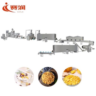 早餐玉米片生產(chǎn)線 即食谷物脆膨化機(jī) 牛奶沖泡谷物片生產(chǎn)設(shè)備