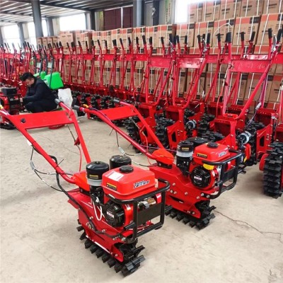 山地用小型耕地機(jī) 獨(dú)輪鏈軌微耕機(jī) 柴油水冷小紅牛犁地機(jī)