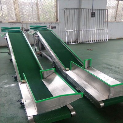 不銹鋼皮帶輸送機(jī) 爬坡密封帶式提升機(jī) 食品醫(yī)藥化工專用 耐高溫腐蝕