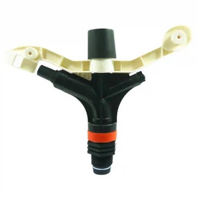 農(nóng)用全新塑料雙噴草地灌溉園藝旋轉(zhuǎn)遠(yuǎn)射程噴槍大田噴灌噴頭澆水 1件