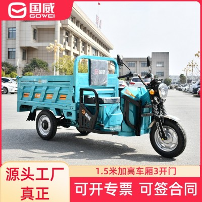 國(guó)威電動(dòng)車(chē)電動(dòng)三輪車(chē)送貨載貨家用擺攤農(nóng)用翻斗載人電瓶車(chē)大功率 1輛