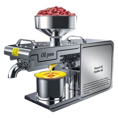 不銹鋼家用榨油機(jī)控溫度原料多樣化跨境亞麻籽