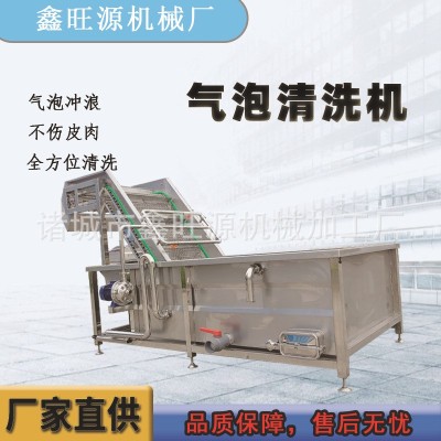 鑫旺源大棗噴淋式清洗機(jī)薺菜高壓循環(huán)流水洗菜機(jī)菜葉類(lèi)氣泡清洗機(jī)